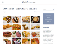 Tablet Screenshot of chef-think.com